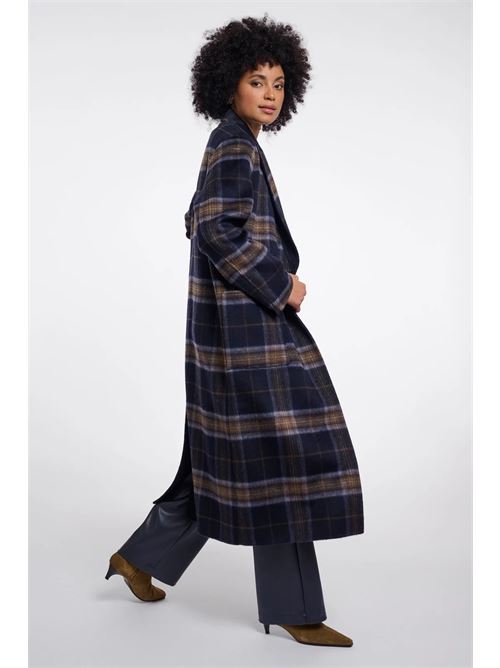 cappotto adria RINO & PELLE | ADRIA.7002611CHECK BLU NAVY